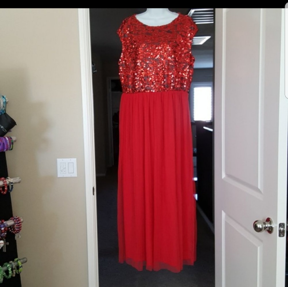 Sequins Flared Dress